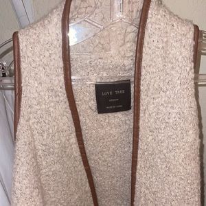 “Wool” sherpa vest